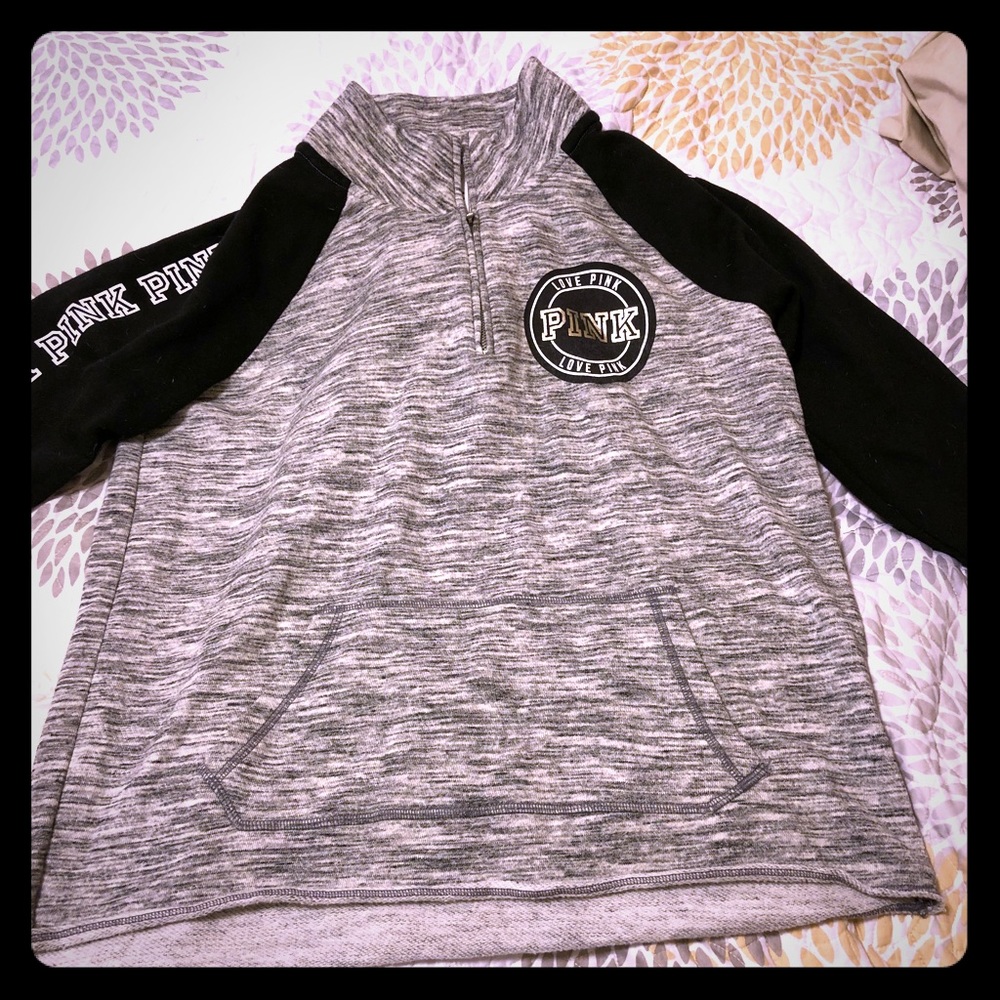 VS PINK quarter zip sweater